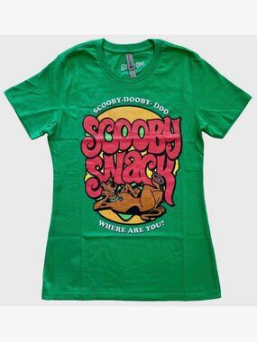NEW! RETRO VINTAGE STYLE SCOOBY DOO SCOOBY SNACKS SNAX LOGO TEE T-SHIRT XS SMALL